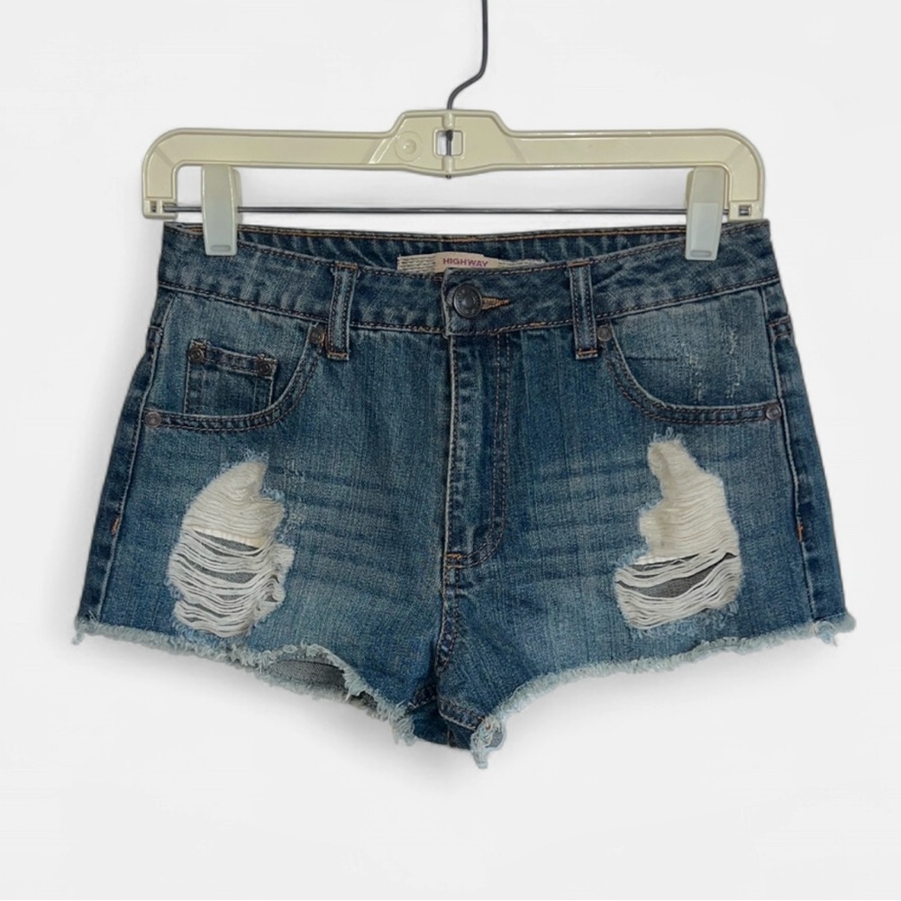 Distressed Women’s Denim Shorts, Highway Jeans